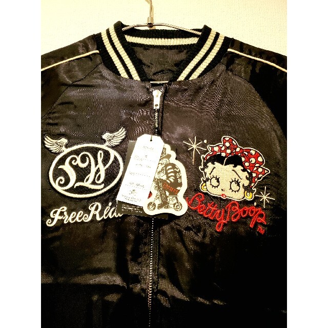 SKULL WORKS×Bettyホットロッド ベティー スカジャンM SKULL WORKS×Bettyホットロッド ベティー スカジャンM