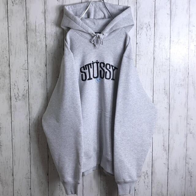 《STUSSY》00s'old stussy ビッグシルエットスウェット　黒×紫