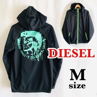 ディーゼル(DIESEL)のディーゼルDIESEL  ナイロンパーカー　ジャケット　サイズM ブラック　美品(ナイロンジャケット)