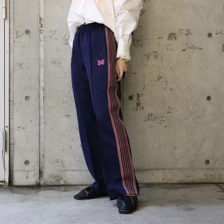 美品　needles トラックパンツ　21AW ヒザデル　ネイビー