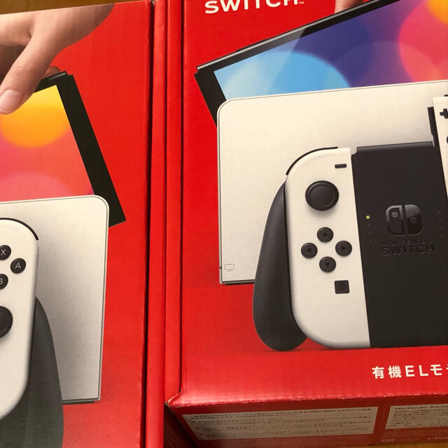 大特価放出! 任天堂スイッチ本体 シロ 新型 未使用品 2台 家庭用