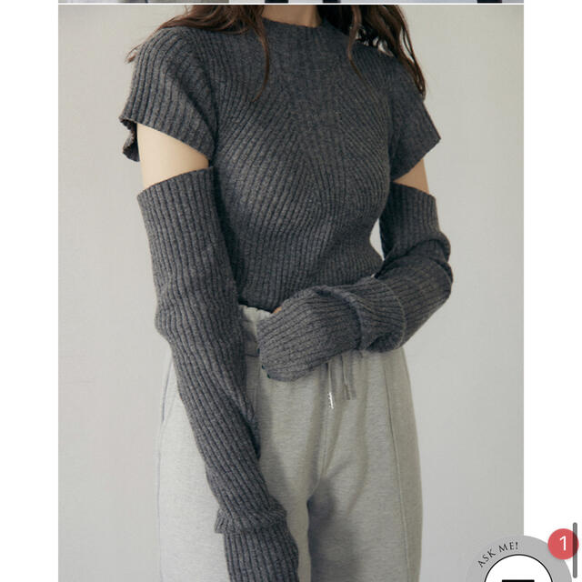 SNIDEL(スナイデル)のrandeboo charm warmer knit レディースのトップス(ニット/セーター)の商品写真