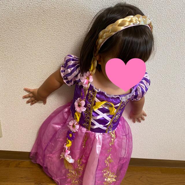 お姫様♡》ラプンツェル風 ドレス カチューシャ付 120cm☆ omanfact.com