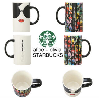 スターバックスコーヒー(Starbucks Coffee)のマグalice + olivia ステイシーフェイス355ml 2個セット(グラス/カップ)