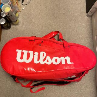 ウィルソン(wilson)のWilson ラケットバッグ（赤）R9(バッグ)