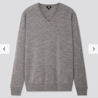 ユニクロ(UNIQLO)のエクストラファインメリノVネックセーター（長袖） (ニット/セーター)