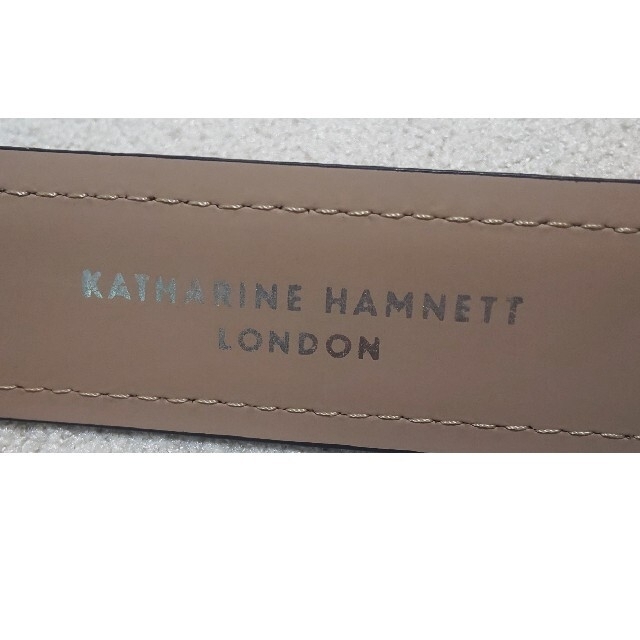 KATHARINE HAMNETT(キャサリンハムネット)の男性用(メンズ)ベルト_キャメル(茶色) メンズのファッション小物(ベルト)の商品写真