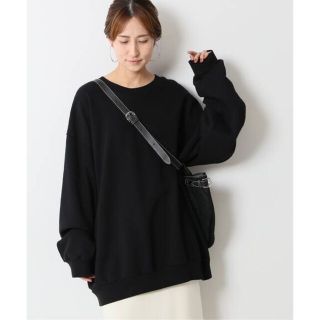 フレームワーク(FRAMeWORK)のタイムセール♡upcycle THE ORGANIC CREW NECK 黒(トレーナー/スウェット)