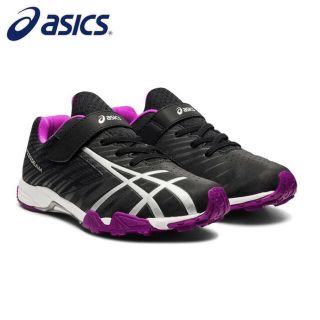 アシックス(asics)の新品タグ付★アシックス　22cm キッズシューズ　レーザービーム　パープル(スニーカー)