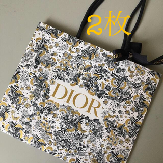 ディオール(Dior)の2枚セット　Dior ディオール　ホリデー限定　ショッパー　クリスマス(ノベルティグッズ)
