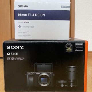 ソニー(SONY)のyz様 α6400ダブルズームレンズ sigma16mmf1.4(ミラーレス一眼)