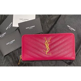 サンローラン(Saint Laurent)の最終お値下げ美品★サンローラン長財布　ピンク(財布)