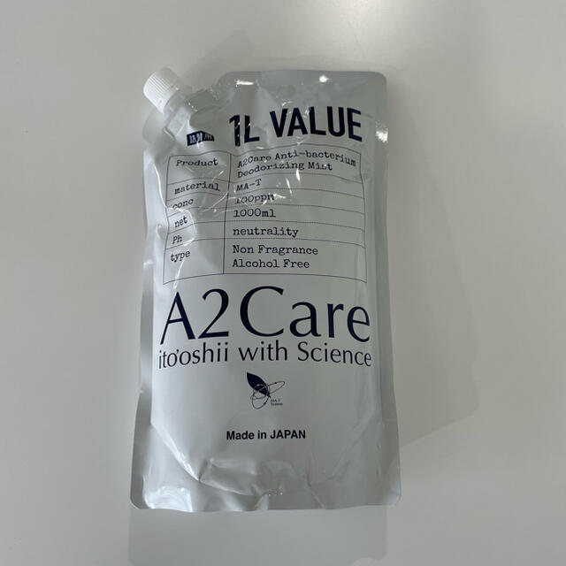 ANA(全日本空輸)(エーエヌエー(ゼンニッポンクウユ))のA2 care  A2care エーツーケア　1L 詰め替え用　新品 インテリア/住まい/日用品の日用品/生活雑貨/旅行(日用品/生活雑貨)の商品写真