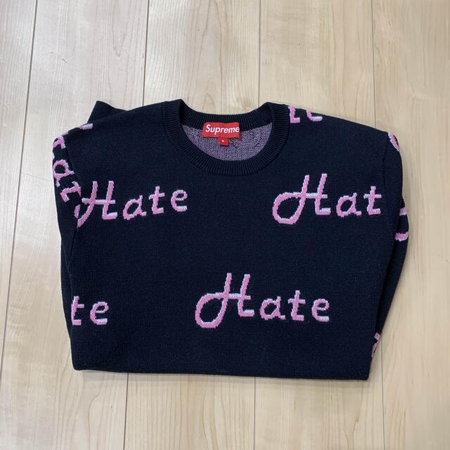 Supreme(シュプリーム)のSupreme Hate Sweater ヘイト S セーター メンズのトップス(ニット/セーター)の商品写真