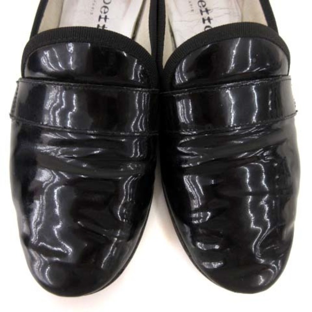 repetto(レペット)のレペット ローファー パンプス エナメル オペラシューズ 黒 37 23.3cm レディースの靴/シューズ(ローファー/革靴)の商品写真