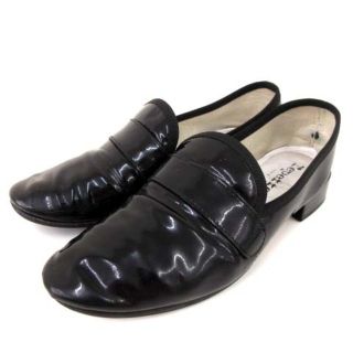 レペット(repetto)のレペット ローファー パンプス エナメル オペラシューズ 黒 37 23.3cm(ローファー/革靴)