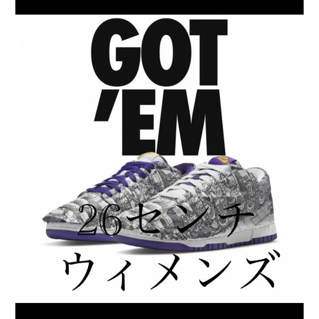 靴/シューズNIKE WMNS DUNK LOW MADE YOU LOOK