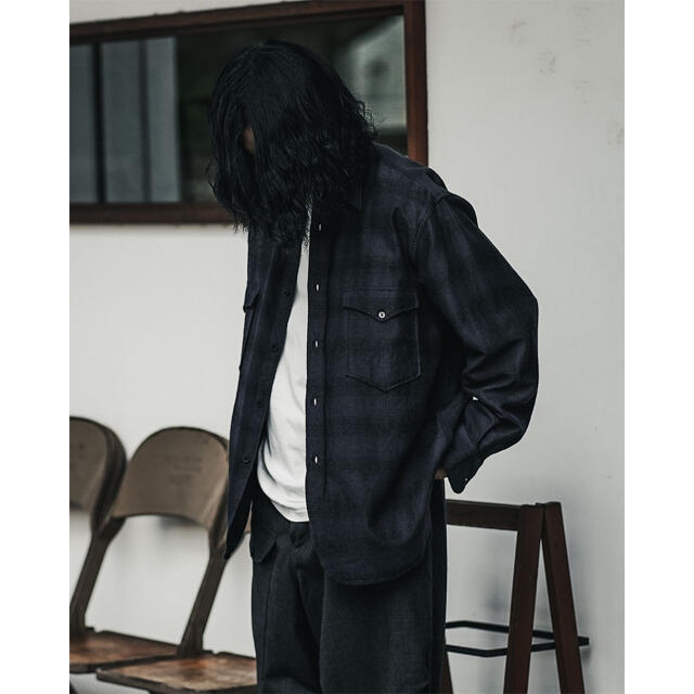 COMOLI - コモリ ウールシルクワークシャツ comoli 21aw 新品の通販 by