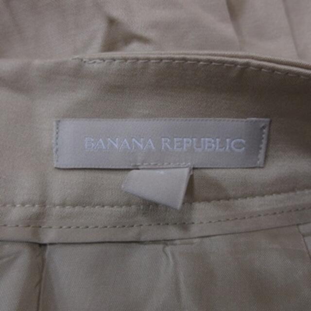 Banana Republic(バナナリパブリック)のバナナリパブリック ひざ丈スカート ギャザー フレア 麻 リネン 38 ベージュ レディースのスカート(ひざ丈スカート)の商品写真