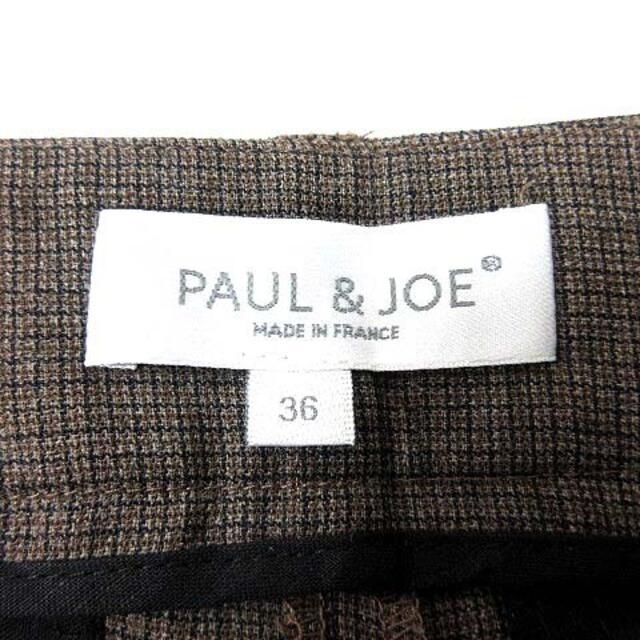 PAUL & JOE(ポールアンドジョー)のポール＆ジョー PAUL&JOE ショートパンツ ウール 36 茶 ブラウン レディースのパンツ(ショートパンツ)の商品写真