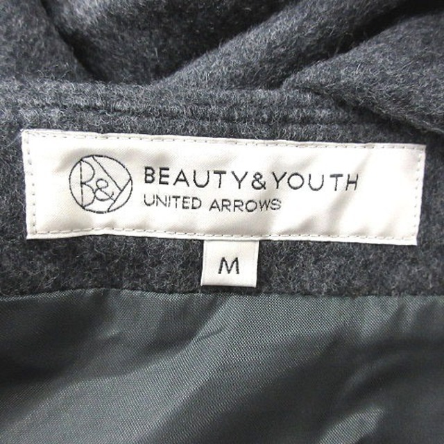 BEAUTY&YOUTH UNITED ARROWS(ビューティアンドユースユナイテッドアローズ)のB&Y ビューティー&ユース 台形スカート ミニ ウール M グレー レディースのスカート(ミニスカート)の商品写真