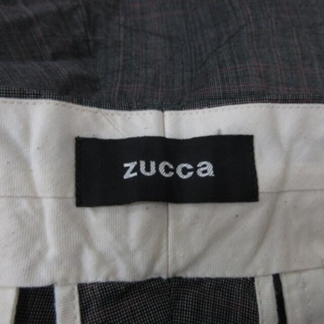 ZUCCa(ズッカ)のズッカ パンツ キュロット ウール チェック 麻混 リネン混 S グレー レディースのパンツ(キュロット)の商品写真