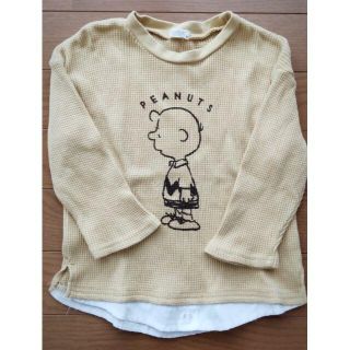 シマムラ(しまむら)の★りゃっこ様専用★90 長袖　ﾁｬｰﾘｰﾌﾞﾗｳﾝ/Peanut/しまむら(Tシャツ/カットソー)