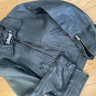 ショット(schott)の☆今週だけお値下げ！schott ショット　ライダース　シングル　レザー　XS☆(ライダースジャケット)