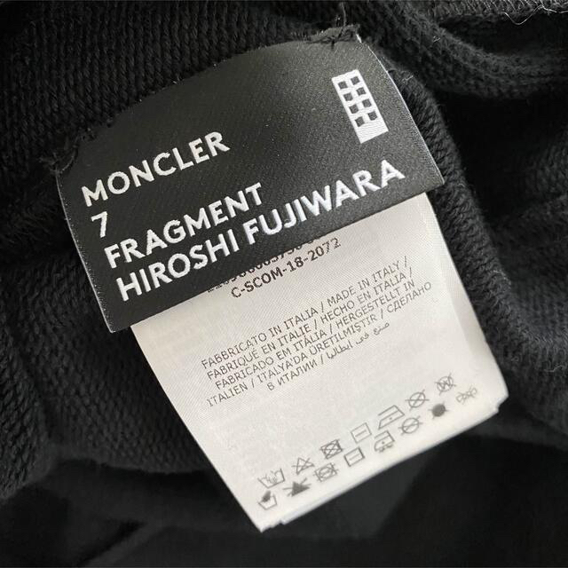 MONCLER(モンクレール)のMONCLER x FRAGMENT L ｺﾗﾎﾞﾊﾟｰｶｰ 黒 MAGLIA メンズのトップス(パーカー)の商品写真