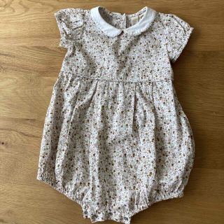 Little Cotton Clothes 花柄ロンパース 長袖ロンパース24m