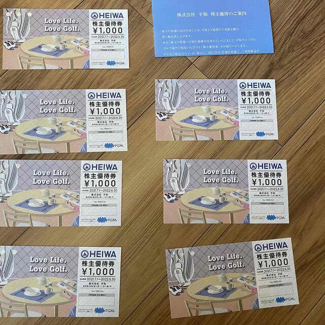 平和(ヘイワ)のHEIWA  チケットの施設利用券(ゴルフ場)の商品写真