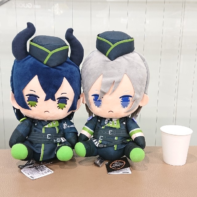 ツイステ マレウス&リリア ハンドメイド風おすわりぬいぐるみ