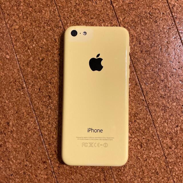 Apple(アップル)のiPhone5c イエロー 32GB Docomo スマホ/家電/カメラのスマートフォン/携帯電話(スマートフォン本体)の商品写真