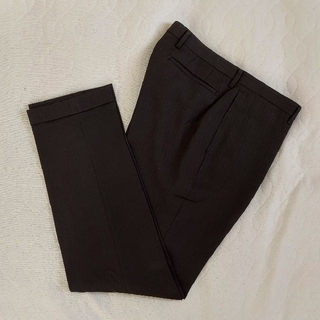 【未使用】メンズ　スラックス　スーツパンツ　ズボン　ブラック(黒)(スラックス/スーツパンツ)