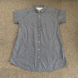 ムジルシリョウヒン(MUJI (無印良品))の無印良品　マタニティ服　授乳服　シャツワンピース　チュニック　M-L　半袖(マタニティワンピース)