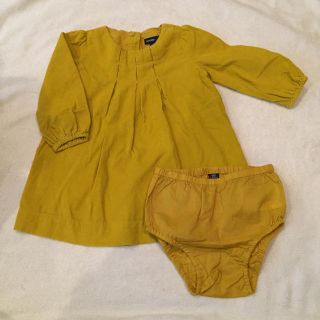 ベビーギャップ(babyGAP)のbabyGAP マスタード色 コーデュロイ ワンピース(その他)