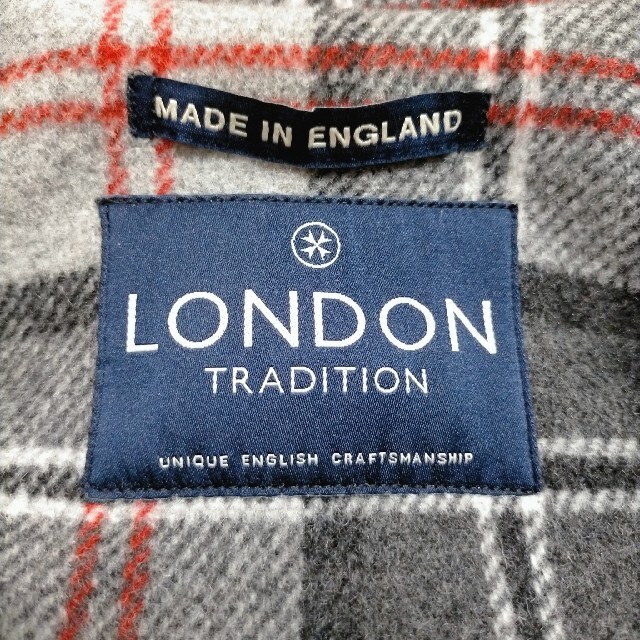 【美品】ロンドントラディション ダッフルコート ウール グレー 34 英国 - 5
