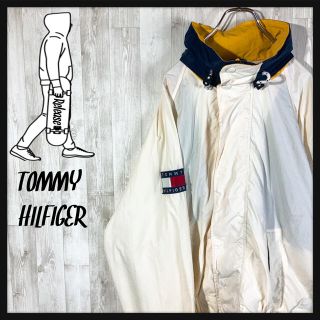 トミーヒルフィガー(TOMMY HILFIGER)の【即完売品】トミーヒルフィガー 有名人着用 スリーブ刺繍 ナイロンジャケット(ナイロンジャケット)