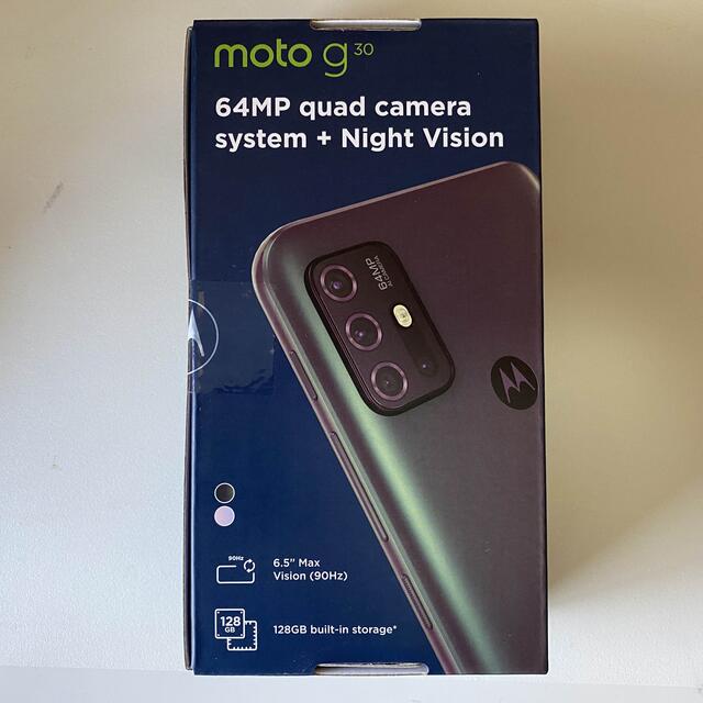 Motorola(モトローラ)のモトローラmoto g30  パステルスカイ スマホ/家電/カメラのスマートフォン/携帯電話(スマートフォン本体)の商品写真