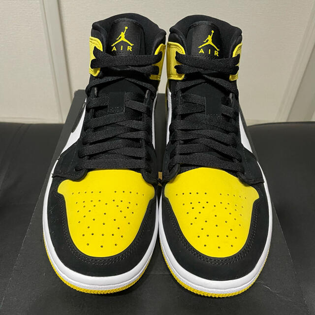 NIKE AIR JORDAN 1 MID YELLOW TOE 25.5cm