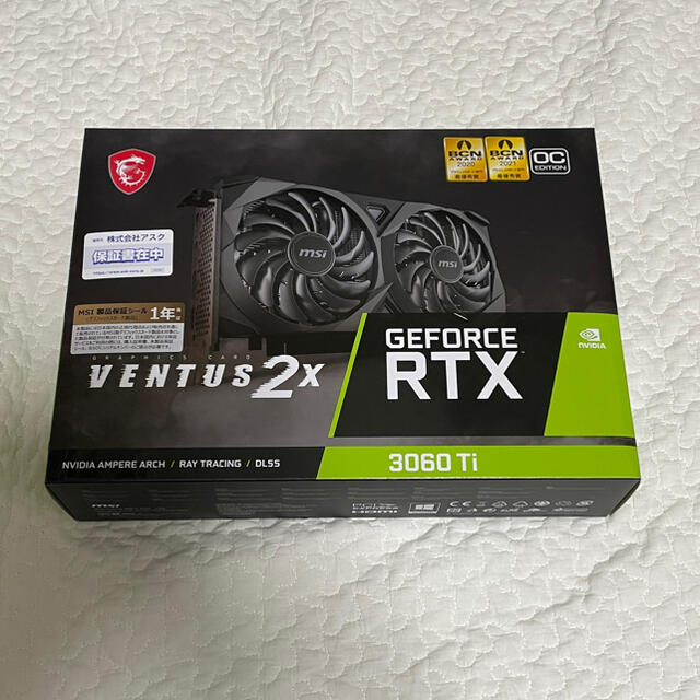 新品未開封 MSI GeForce RTX 3060Ti VENTUS 2X状態新品未開封保証書あり