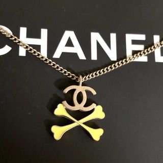 シャネル(CHANEL)のシャネル　ネックレス　ココマーク　スカル　骸骨　ボーン　ゴールド　金　ロゴ　☆(ネックレス)