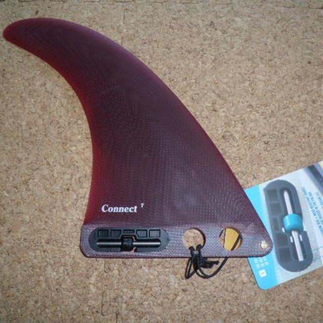 FCS II CONNECT PG LONGBOARD FIN 7 red FCS II CONNECT PG LONGBOARD FIN 7 red