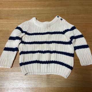 ベビーギャップ(babyGAP)のbabyGap ベビーギャップ　ボーダー　ニット　セーター　90㎝　90(ニット)