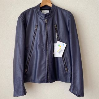 マルタンマルジェラ(Maison Martin Margiela)の最終値下げ！【MAISON MARGIELA】ハの字ﾗｲﾀﾞｰｽ 48 ネイビー(ライダースジャケット)