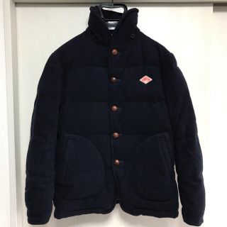 ダントン(DANTON)のDANTON × BEAMS / ウールモッサ ダウンジャケット 40 ネイビー(ダウンジャケット)