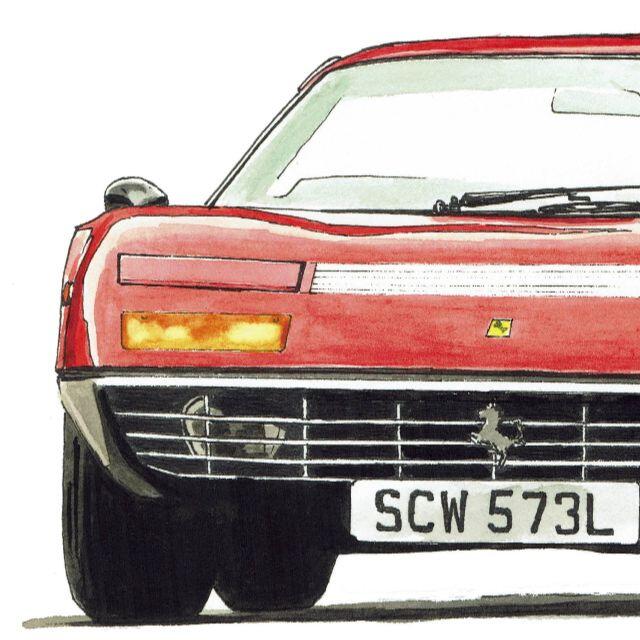 GC-392 FerrariF40/365GTB 限定版画サイン額装済作家平右ヱエンタメ/ホビー