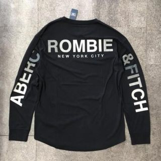 アバクロンビーアンドフィッチ(Abercrombie&Fitch)のAbercrombie&Fitchアバクロ★メンズ★バックロゴのロングスリーブL(Tシャツ/カットソー(七分/長袖))