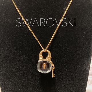 スワロフスキー(SWAROVSKI)の【美品】スワロフスキー　パドロック　ネックレス(ネックレス)