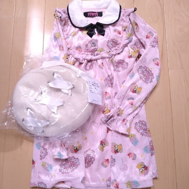 EARTHMAGIC(アースマジック)の即購入🆗♥️　新品、美品Set♡120♡　4点☘️ キッズ/ベビー/マタニティのキッズ服女の子用(90cm~)(ワンピース)の商品写真